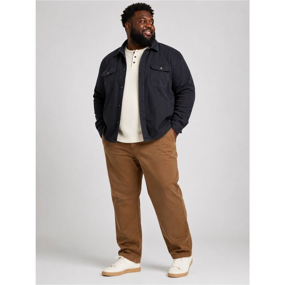 Dockers Tan Brown Casual Relaxed Fit Cotton Blend Denim chino size W44 L30